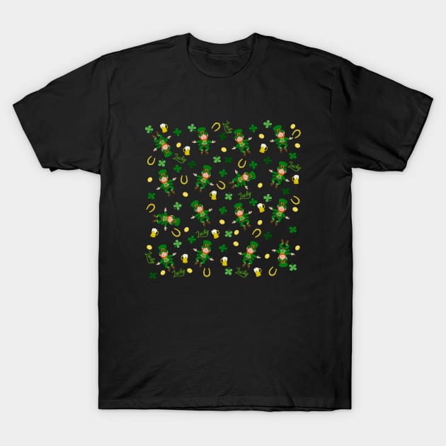 St Patricks day pattern T-Shirt by valentinahramov